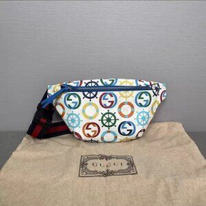 GUCCI Nautical Print GG Belt Bag